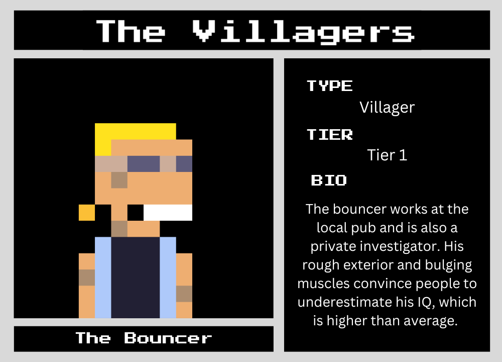 The Bouncer biography card